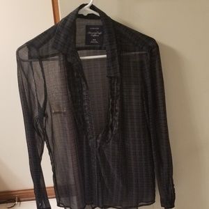 Sheer button up